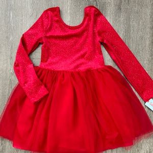 Girl red dress, size s 6/7 brand cat and jack